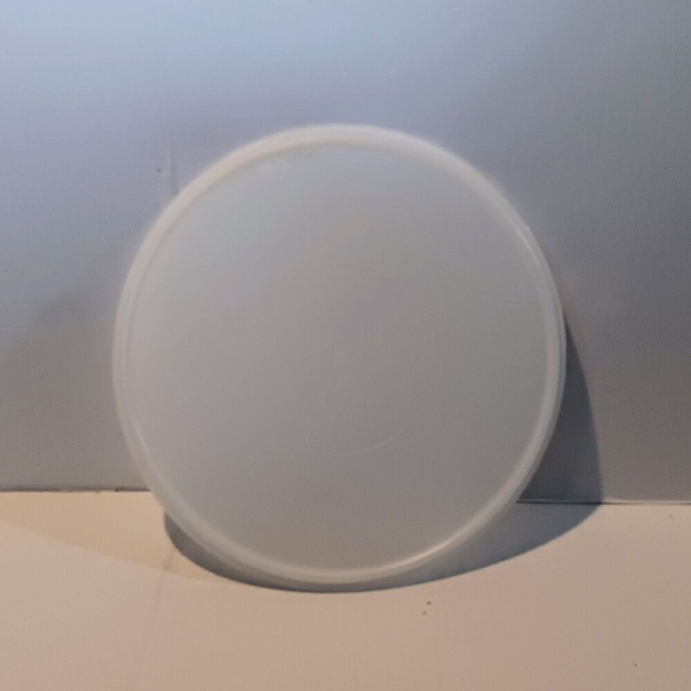 Vtg Tupperware Clear Tupper Seal Replacement Lid-#224-15-Millionaire Line-Round